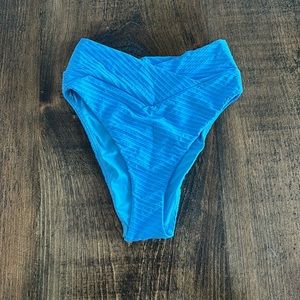 Aerie Cross over High Waisted Bikini Bottoms